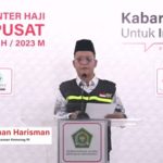 Ramadhan Harisman, Kepala Biro Perencanaan Kementerian Agama RI saat menyampaikan siaran persnya.