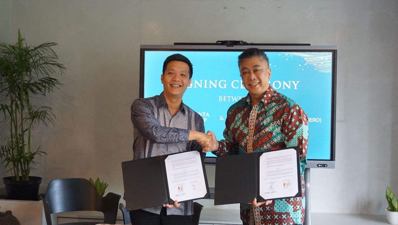 Kesepakatan Kerja Sama antara Vasanta Group dengan PT Bina Karya (Persero), di Saumata 1 Office, Tangerang, pada Rabu (21/06/2023).