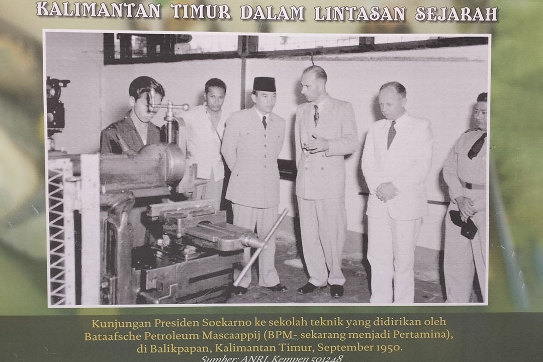 Salah satu foto sejarah yang di tampilkan dalam pameran kearsipan 2023.
