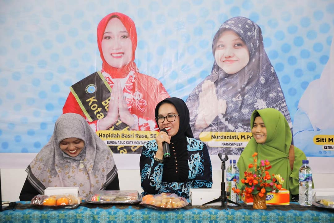 Wakil Walikota Najirah dalam Workshop Implementasi Kurikulum Merdeka Bagi Gtk Paud Non Formal 2023 Kota Bontang, Sabtu (24/6/2023).