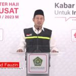 Kepala Biro Humas Data dan Informasi Kemenag RI Akhmad Fauzin saat menyampaikan siaran pers, Rabu, 28 Juni 2023 dari MCH Pusat Jakarta.