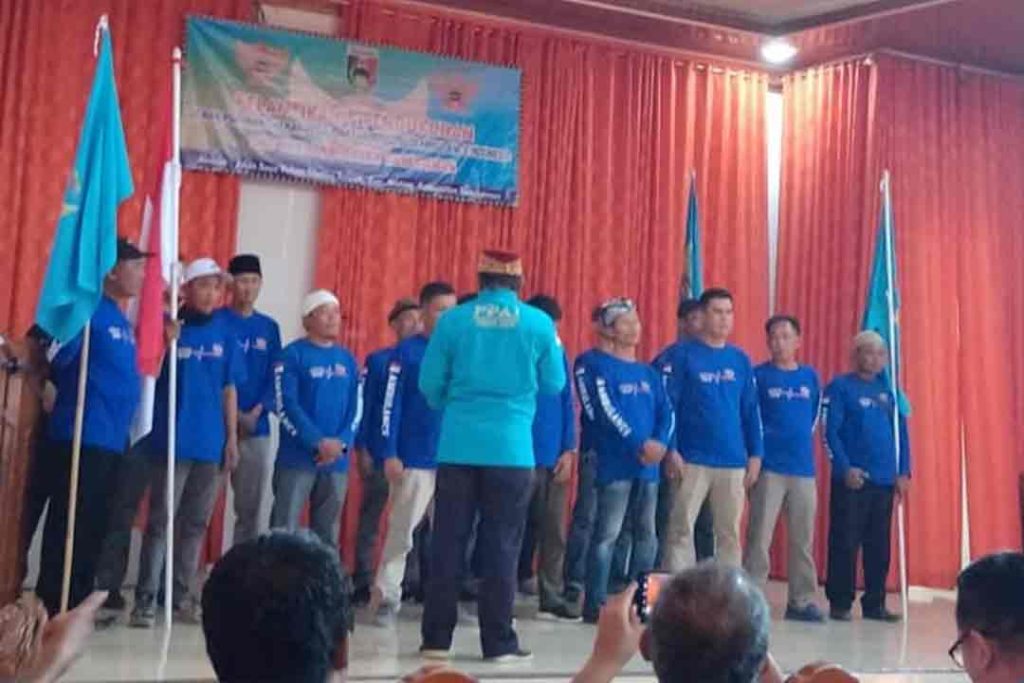 Pengukuhan kepengurusan DPD PPAI kabupaten Tanggamus di komandani Denny Ferdiyanto oleh Wakil Ketua I DPW PPAI Lampung Wandono.