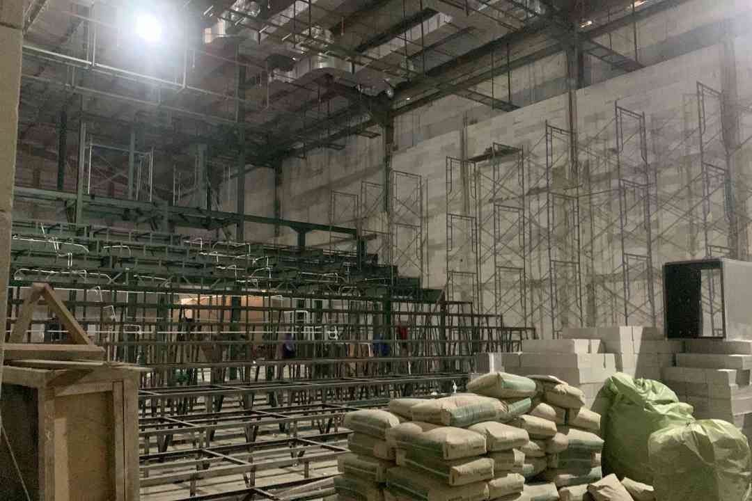 Tampak Cinema XXI di Bontang Citimall (BCM) yang telah di tahap 70 persen pengerjaan.