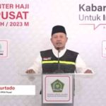 Dodo Murtado, koordinator Media Center Haji (MCH) PPIH Pusat di Media Center Haji Asrama Pondok Gede Jakarta, Rabu siang 12 Juli 2023.