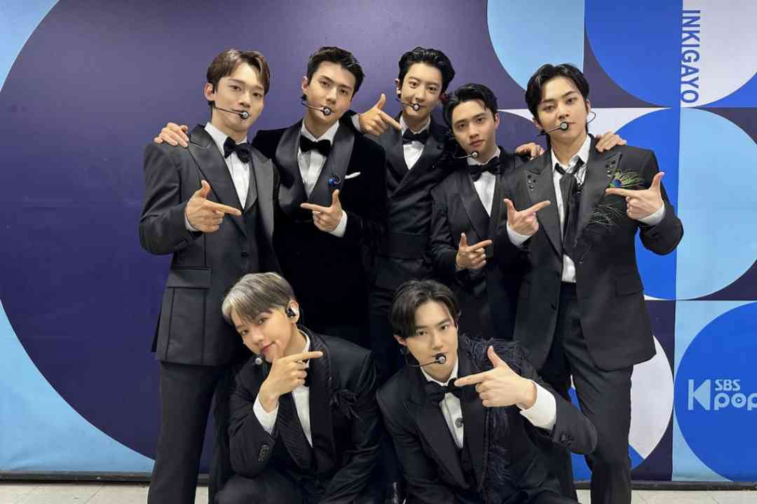 EXO lakukan Fansign Offline bersama fansnya, EXO-L yang diselenggarakan oleh Ktown4u, Minggu (16/7/2023).