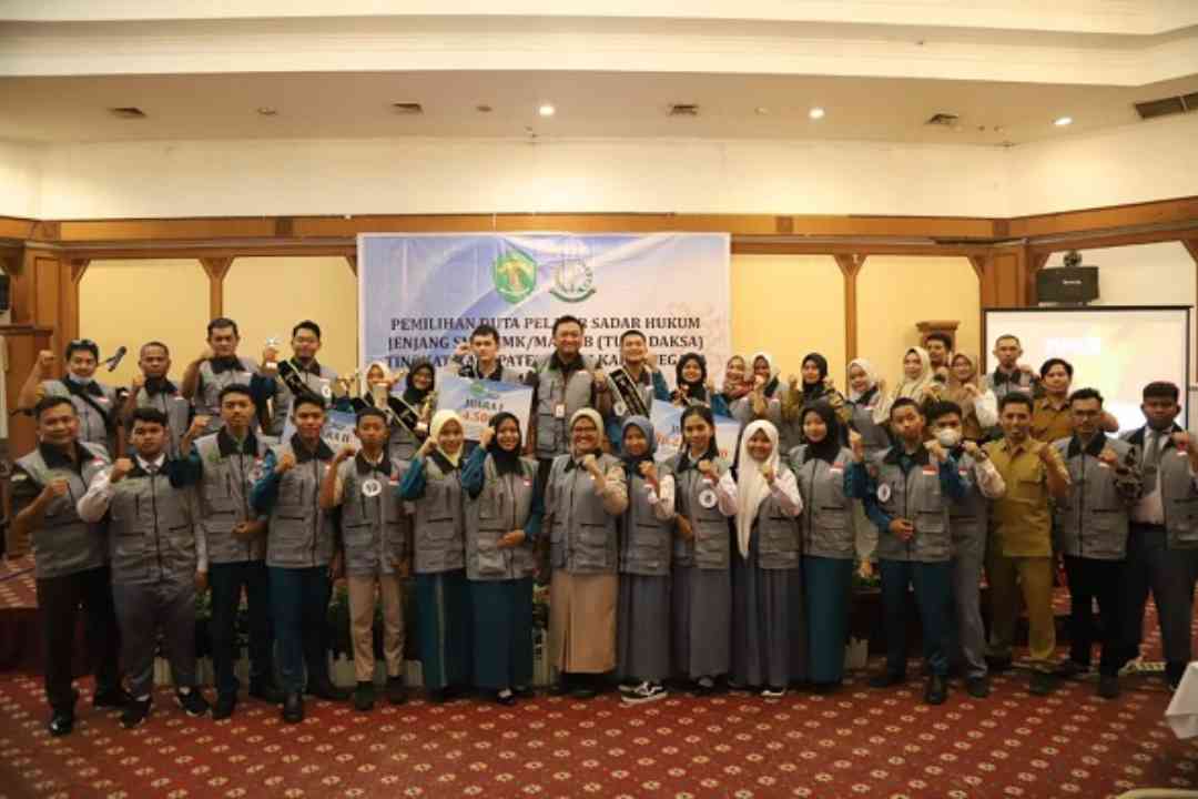 Pemilihan Duta Pelajar Sadar Hukum jenjang SMA/SMK/MA/SLB (Tuna Daksa) Tingkat Kabupaten Kukar di Grand Elty Hotel, Senin (24/7/2023).