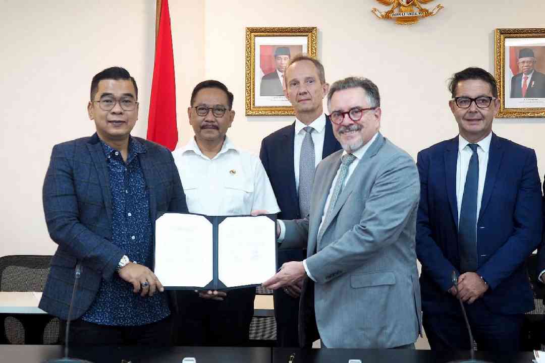 Penandatanganan MoU Otorita IKN – Thales, pada Selasa (25/07/2023).