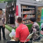 Perpustakaan keliling pun hadir di acara puncak hari anak Nasional tingkat provinsi Kalimantan Timur