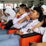 Peserta peringatan hari anak, tanpa semangat