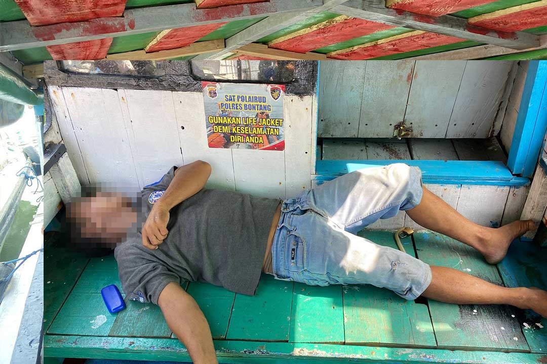 Pria paruh baya bernama Amis (53) ditemukan di kapal yang sedang terparkir dalam kondisi tak bernyawa, Senin (31/7/2023).