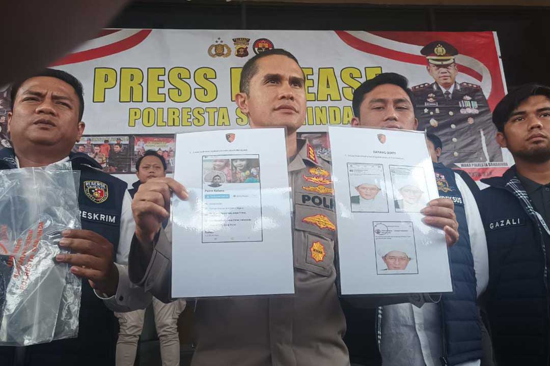 Kapolresta Kombes Pol Ary Fadli, Saat Memimpin Press Release. (foto : Khin/redaksi)