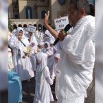Siswa KB-TK IT Raudhatul Jannah saat mengikuti manasik haji cilik yang diselenggarakan Himpaudi Kota Samarinda.