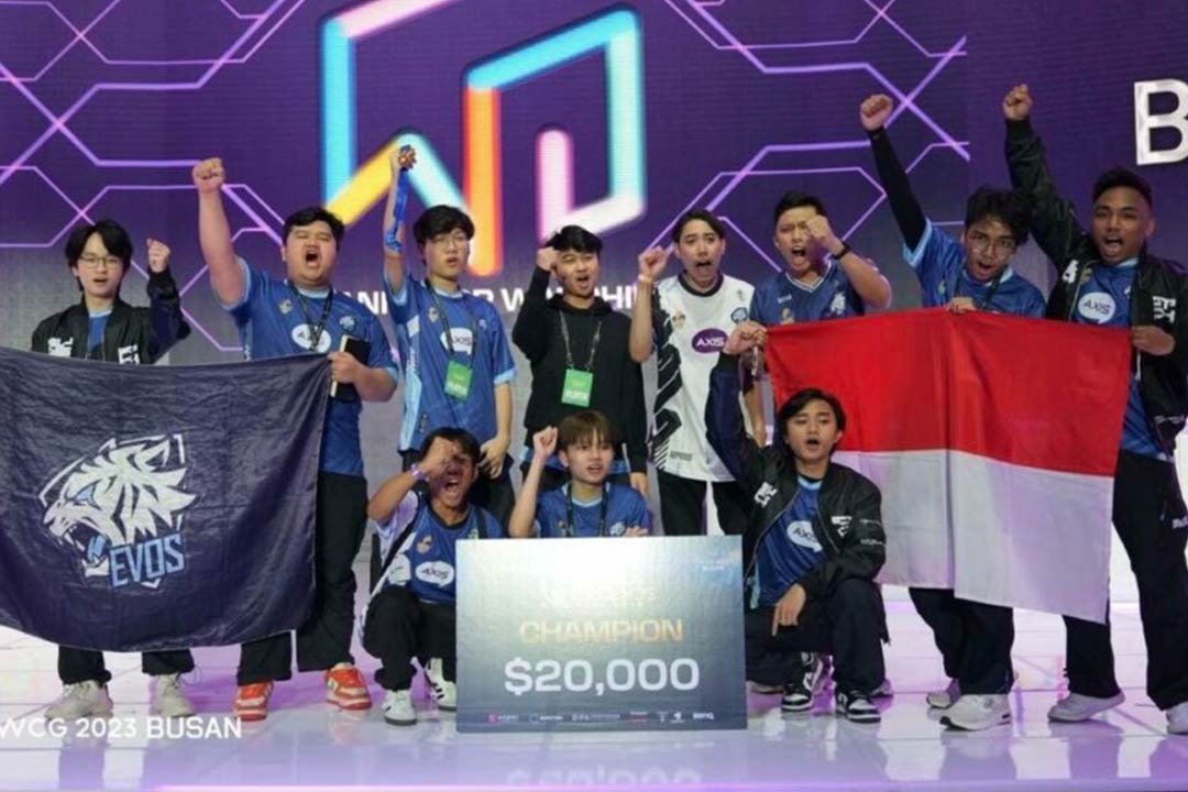 EVOS Icon berhasil mengharumkan nama Indonesia di WCG. Foto : WCG