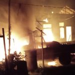 Kebakaran di Manggar Sari Manggar Damai Balikpapan sekitar pukul 21.30 WITA, Minggu, 30 Juli 2023.