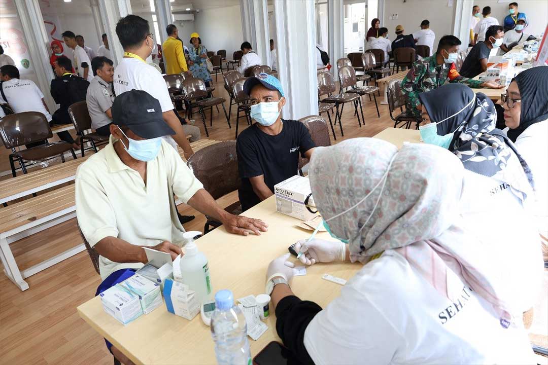 Pemeriksaan dan pengobatan gratis bagi pekerja konstruksi Ibu Kota Nusantara (IKN)