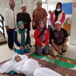 Jenazah Panggo sebelum ditutup.