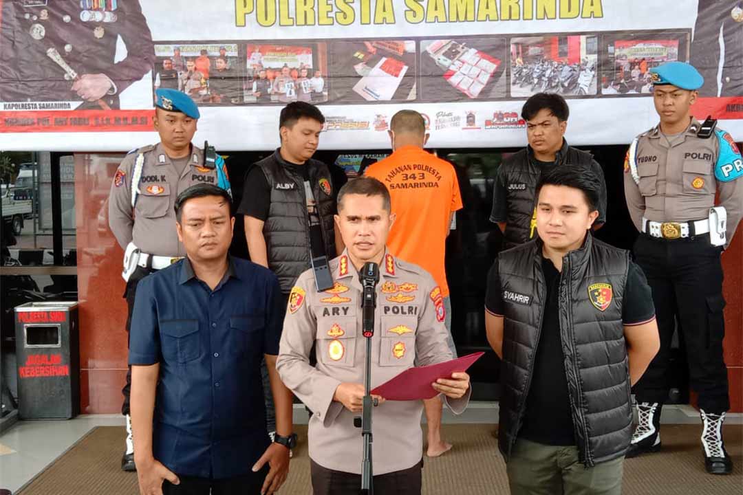 WK Pelaku Gasak Motor Korban Lewat Aplikasi Kencan (Foto : Nabil / Jurnalborneo.com)