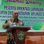 Kadis DPK Kaltim H. Muhammad Syafruddin saat membuka acara dan sekaligus menyampaikan pemaparan.