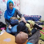 Siti Chotimah bersama suaminya saat ditemui di rumah kos jalan Trisari Samarinda Ulu.