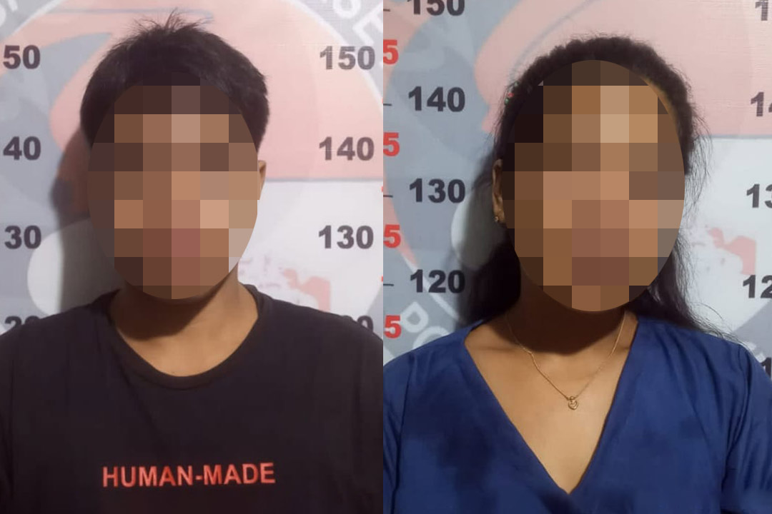 Tersangka AS (40) dan S (36) berhasil diamankan Polres Bontang, Kamis (21/9/2023)