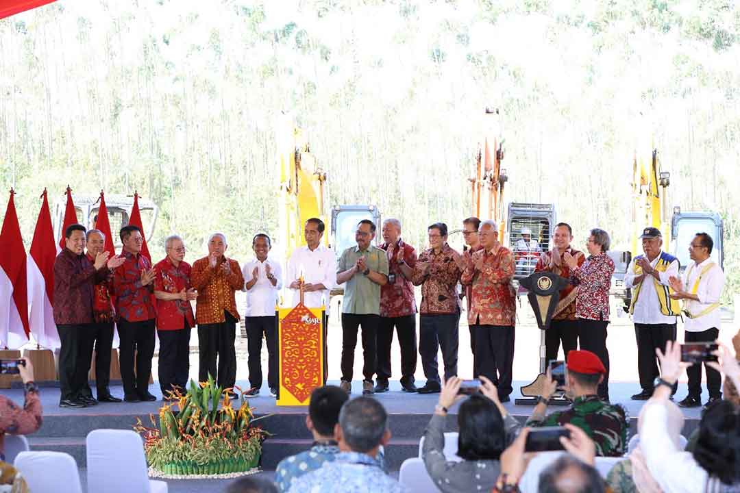 Groundbreaking Perdana Oleh Pelaku Usaha di Ibu Kota Nusantara pada Kamis (21/09/2023).