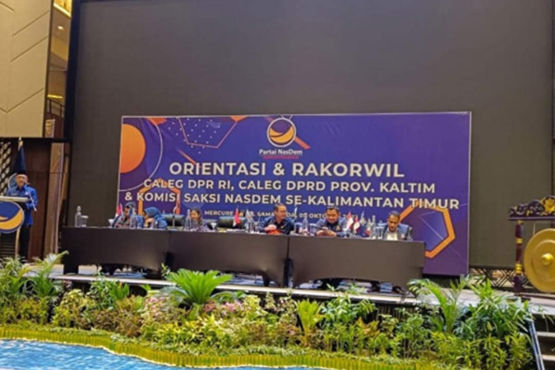 Pembukaan Orientasi dan Rakorwil DPW Partai NasDem Kaltim di Hotel Mercure Samarinda (Ist)