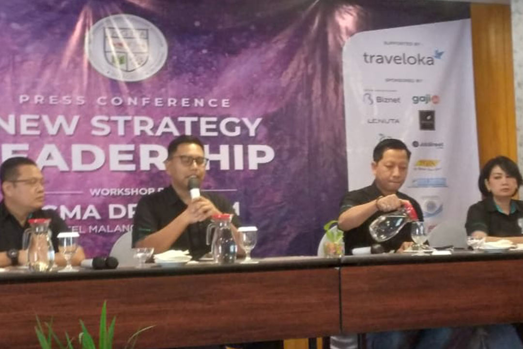 Ketua DPD IHGMA Harun Alrasyid dalam jumpa pers