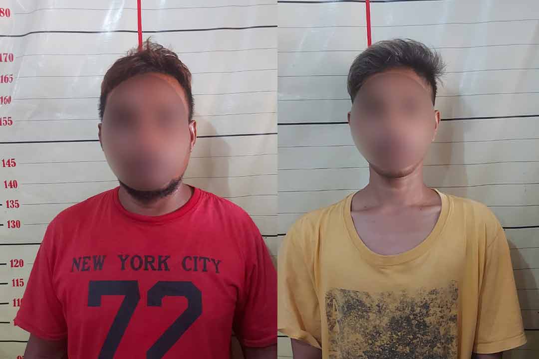 Tersangka DA (42) dan M (31) diamankan Polres Bontang, Selasa (10/10/2023).