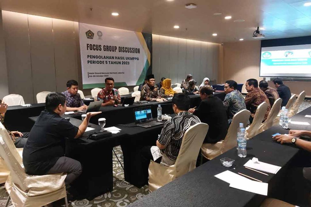 Focus Group Discussion (FGD) Pengolahan Hasil UKMPPG Periode 5 Tahun 2023, Jumat (6/10/2023).
