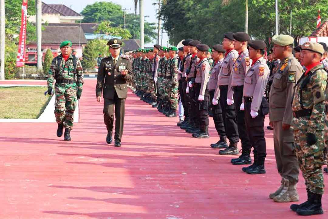HUT TNI ke-78, Sekda Beserta Forkopimda Kukar Hadiri Upacara Peringatan