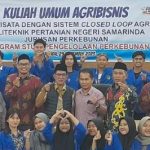Ketua Umum Gertasi Wahid Erwani dan Pengurus DPW Gertasi Kaltim Bersama peserta kuliah umum di Politani Samarinda