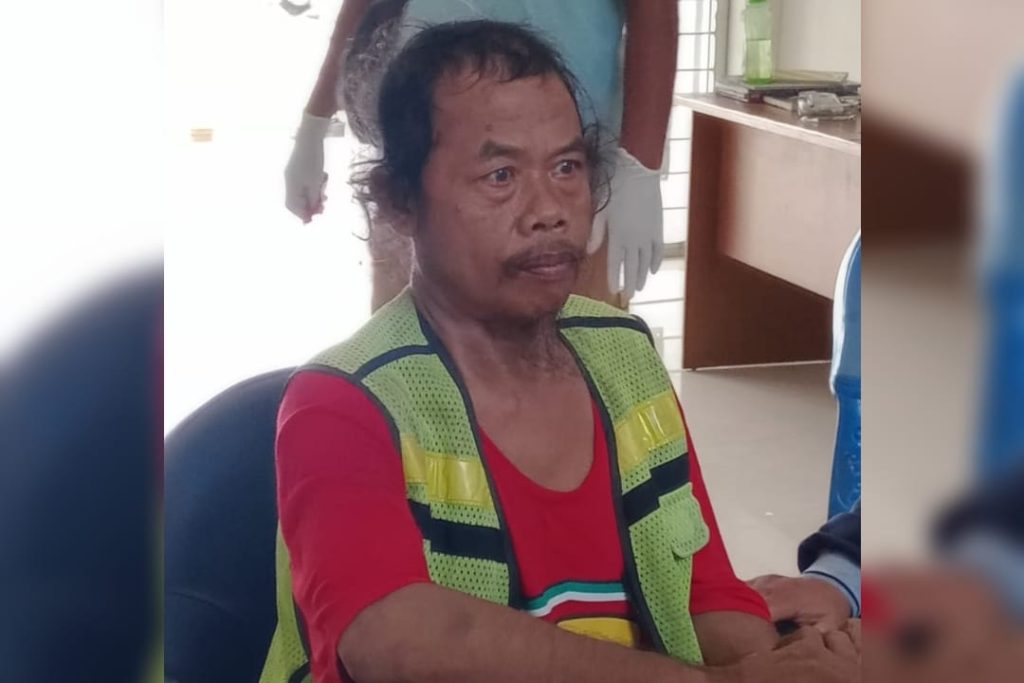 Suryansyah, penderita stroke terlantar dan ditampung sementara di Panti Terpadu Sehati