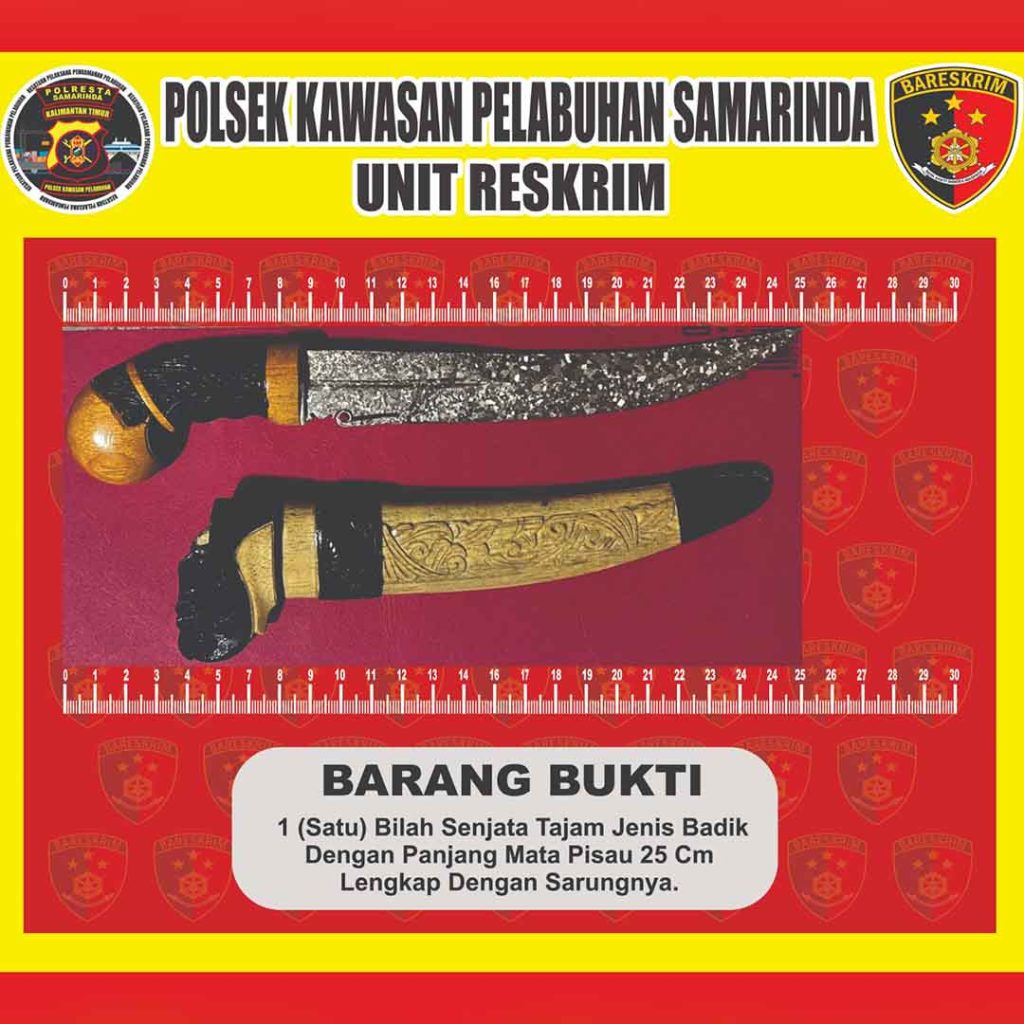 Barang bukti yang berhasil diamankan