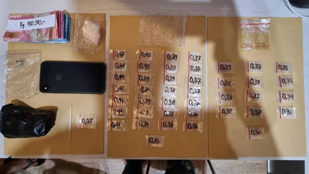 Barang bukti yang berhasil diamankan