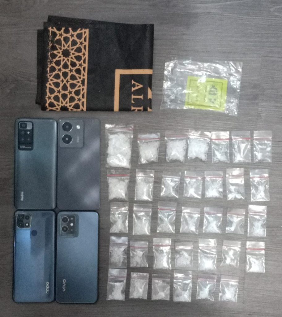 Barang bukti milik para tersangka yang berhasil diamankan