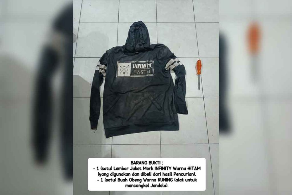 Barang bukti yang berhasil diamankan