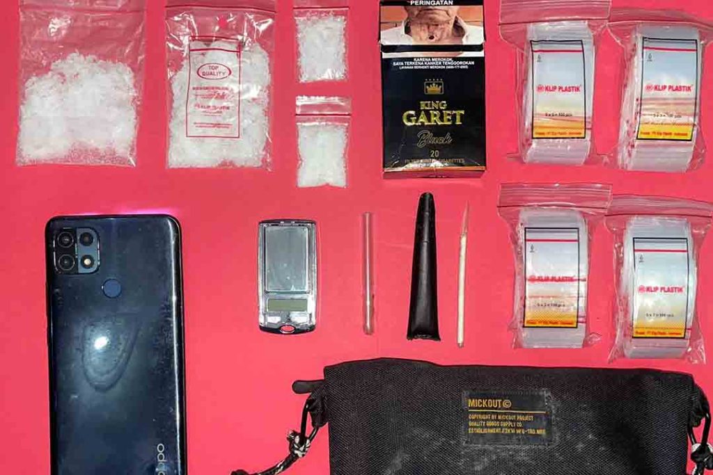Barang bukti yang berhasil diamankan dari tersangka