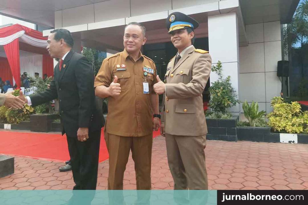 Wakil Menteri Agraria dan Tata Ruang Indonesia , Raja Juli Antoni (kiri) dan AFF Sembiring (kanan)