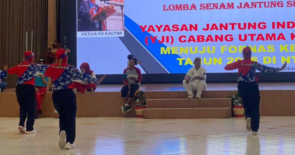 Lomba Senam Jantung Sehat Forprov yang digelar YJI Kaltim