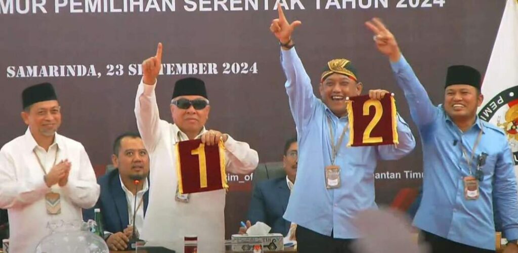 Nomor Urut pasangan calon gubernur Kaltim