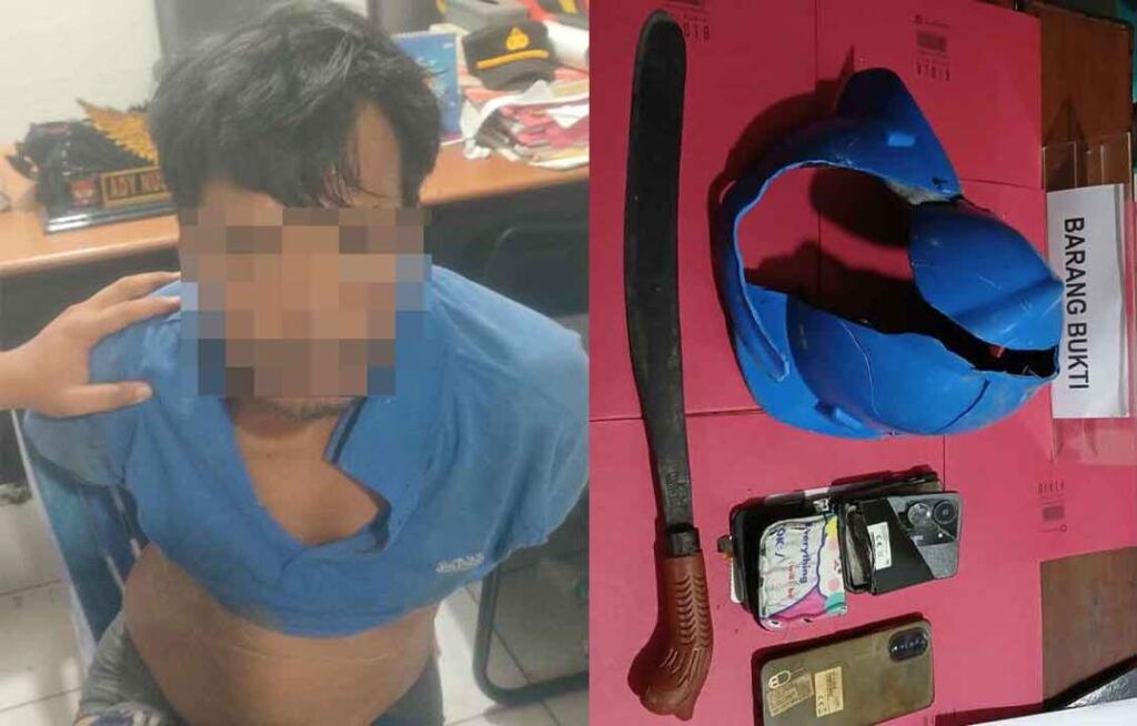 Tersangka pembunuhan dan Barang Bukti yang berhasil diamankan. (Foto: Polres PPU)