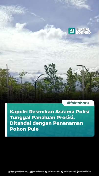 Kapolri Jenderal Polisi Listyo Sigit Prabowo secara resmi meresmikan Asrama Polisi Tunggal Panaluan